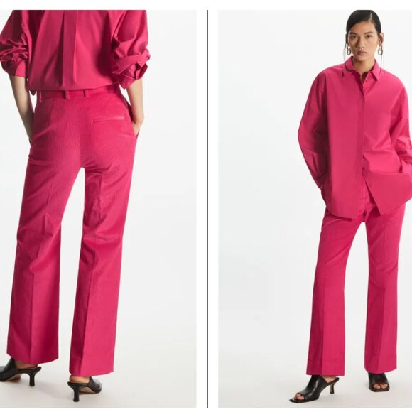 COS Slim-Fit High-Waisted Corduroy Trousers - Picture 2 of 5